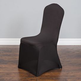 Housse de chaise en lycra noire