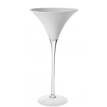 Vase martini blanc