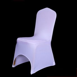 Housse de chaise en lycra blanche